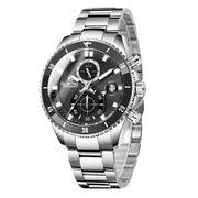 men's classic six-hand steel watch, view 2 - MRSLM