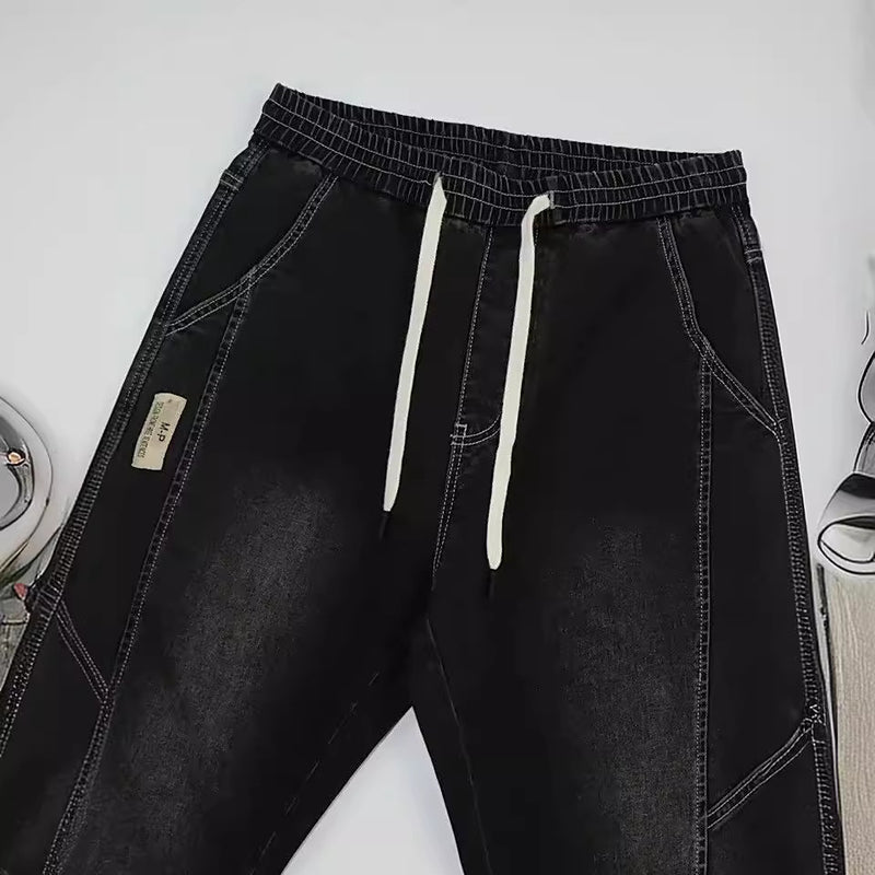 men's ankle-tied harem jeans, view 4 - MRSLM