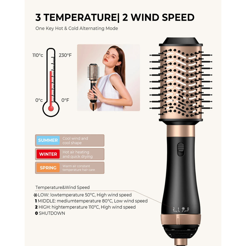 4-in-1 blow dryer brush, view 6 - MRSLM