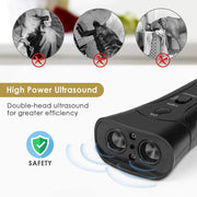 ultrasonic dog repeller with led flashlight, view 5 - MRSLM