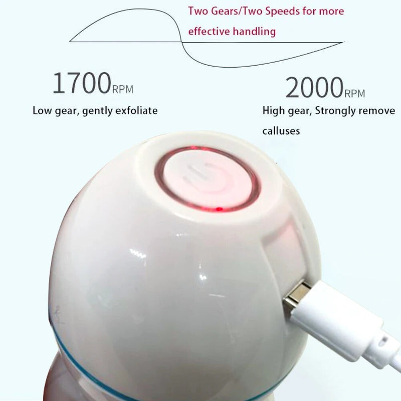 rechargeable electric foot file, view 5 - MRSLM