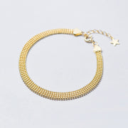 women's silver round bead bracelet, view 5 - MRSLM