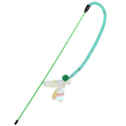 interactive cat teaser toy with butterfly and bell, view 3 - MRSLM