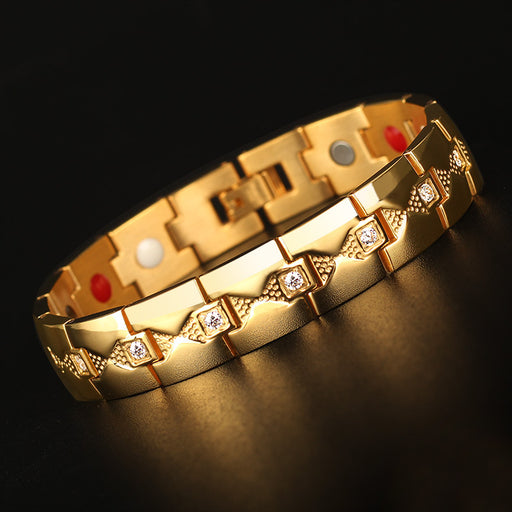 men's titanium steel magnetic clasp bracelet - MRSLM
