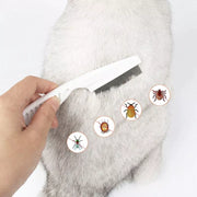 stainless steel pet hair comb, view 8 - MRSLM