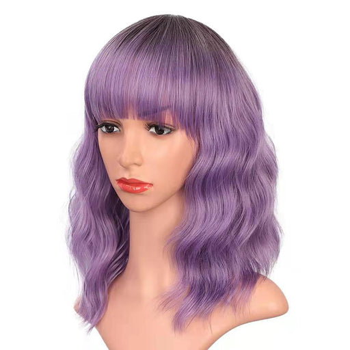 full-head curly wig with air bangs, view 5 - MRSLM