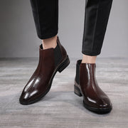 men's leather chelsea boots, view 6 - MRSLM
