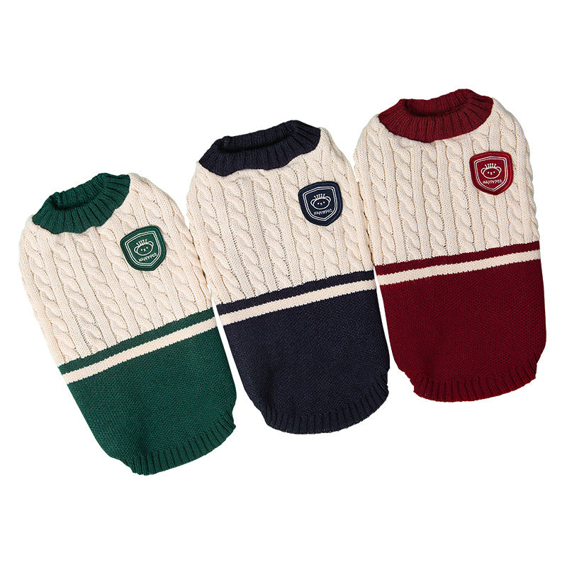 college style pet sweater, view 10 - MRSLM