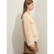 camel wool blend coat, view 4 - MRSLM