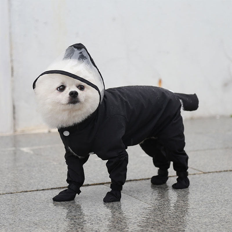 waterproof dog raincoat, view 2 - MRSLM