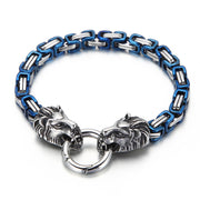 lion head king chain titanium steel bracelet, view 4 - MRSLM