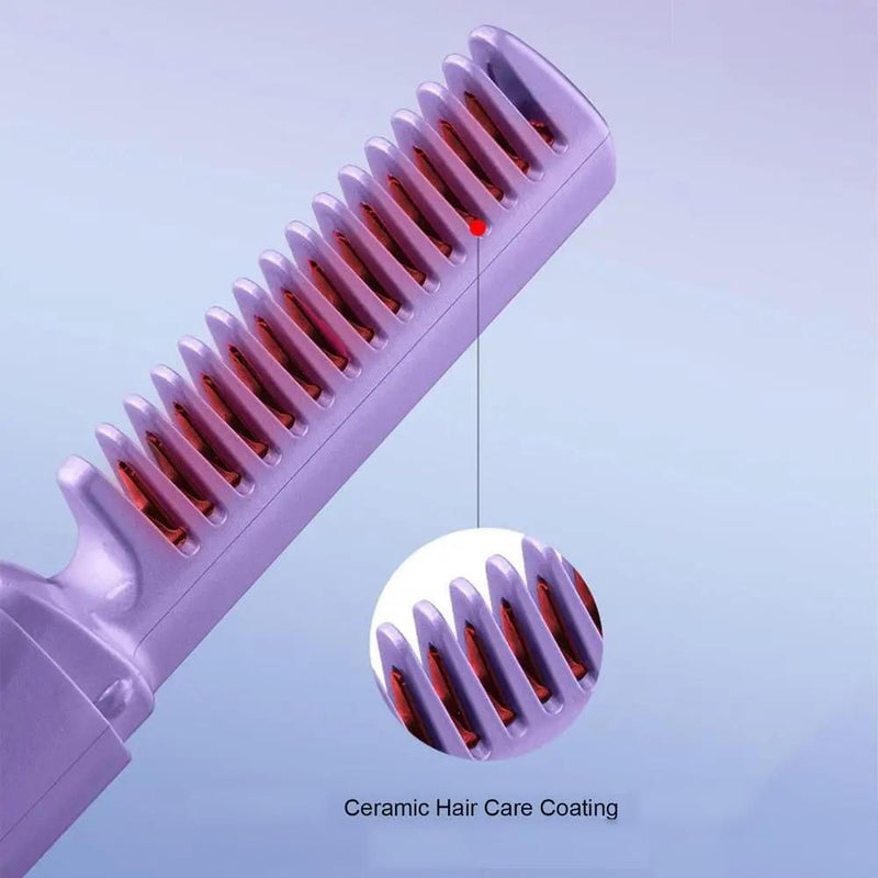 wireless hair straightener comb, view 7 - MRSLM
