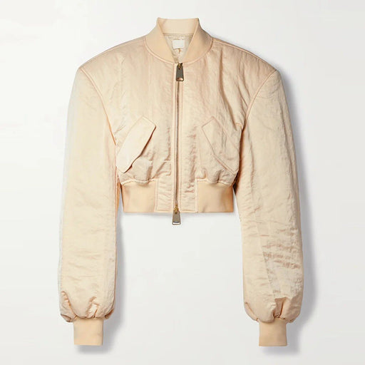 stand collar zippered jacket, view 2 - MRSLM