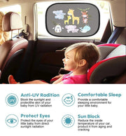 cartoon car sun shade for side windows, view 5 - MRSLM