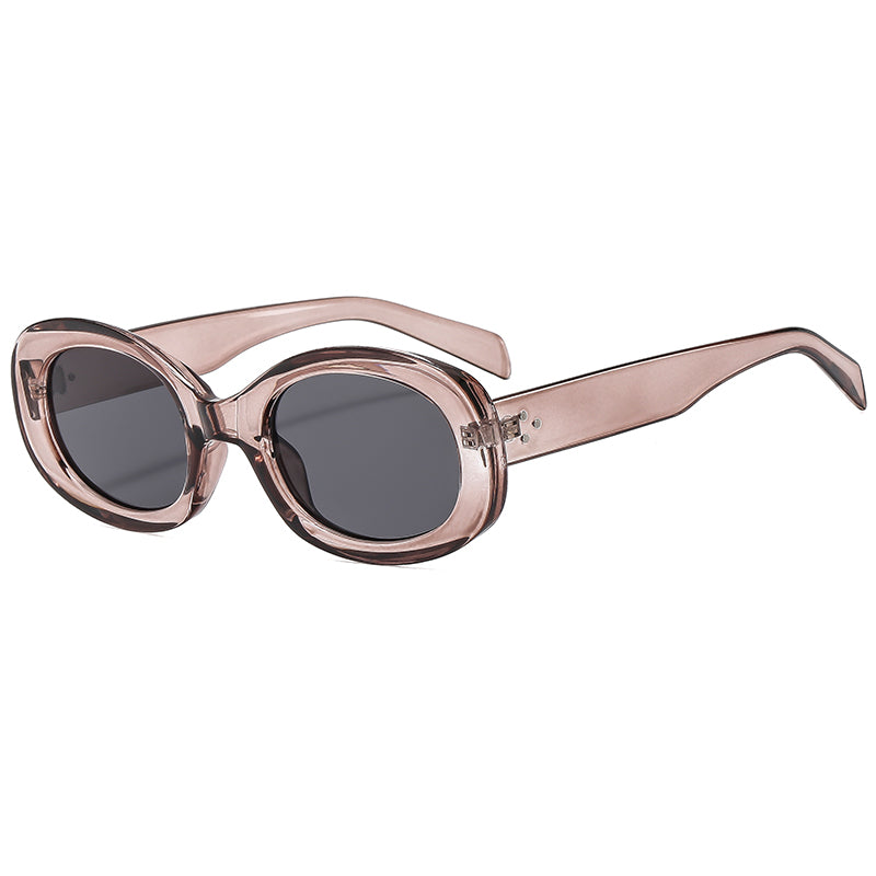 Retro oval sunglasses for women, view 4 - MRSLM