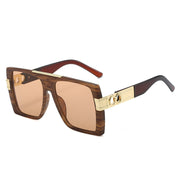 Gradient lens square sunglasses, view 7 - MRSLM