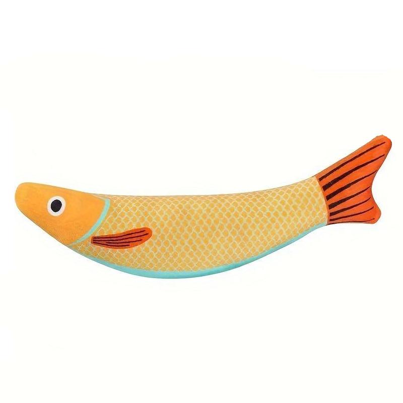 crinkle mackerel cat toy with catnip, view 4 - MRSLM