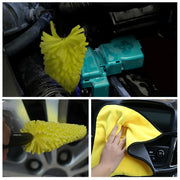 car detailing brush and microfiber towel set, view 7 - MRSLM