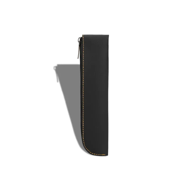 pu leather zipper pencil case, view 4 - MRSLM
