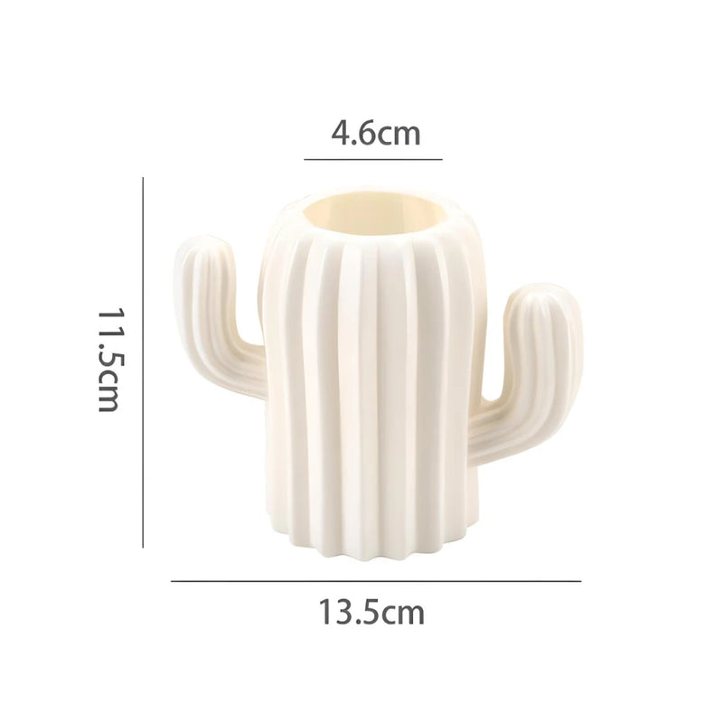 Cactus Desktop Organizer Pencil Pen Holder Brush Pot Stationery Desk Organizer
