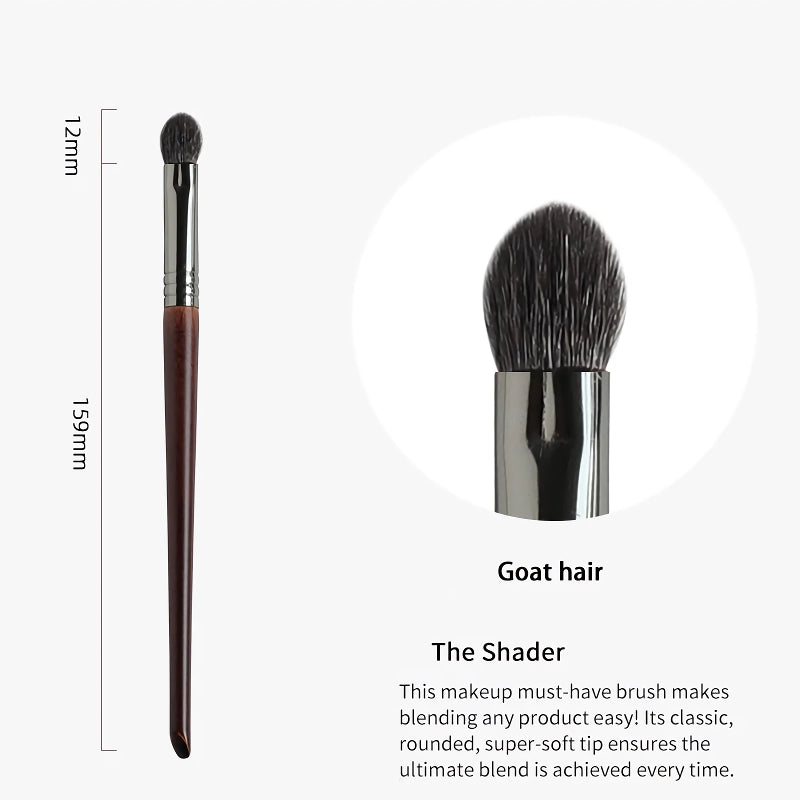 4pcs goat hair makeup brush set, view 6 - MRSLM