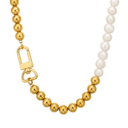 natural freshwater pearl necklace, view 3 - MRSLM