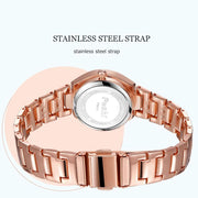 women's stainless steel quartz watch, view 9 - MRSLM