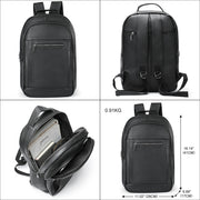 cowhide leather backpack, view 3 - MRSLM