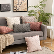 velvet plaid throw pillow covers, view 26 - MRSLM