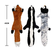 crinkle squeak plush dog toy, view 12 - MRSLM