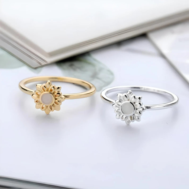opal pearl lotus flower ring, view 9 - MRSLM