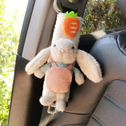 plush rabbit car seat belt cover, view 2 - MRSLM