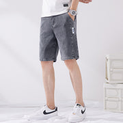 Men's stretch denim capri pants, view 4 - MRSLM