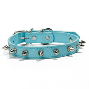 spiked leather dog collar, view 9 - MRSLM