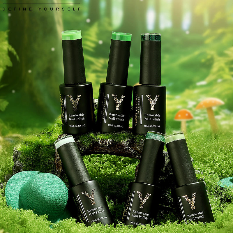 eucalyptus pastel green nail polish set, view 3 - MRSLM