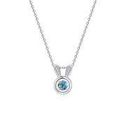 women's S925 silver topaz necklace, view 13 - MRSLM