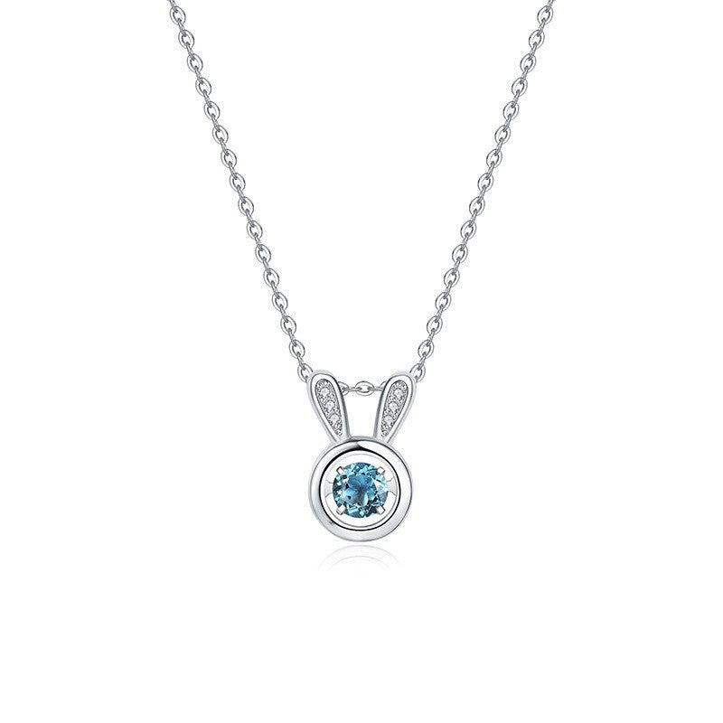 women's S925 silver topaz necklace, view 13 - MRSLM