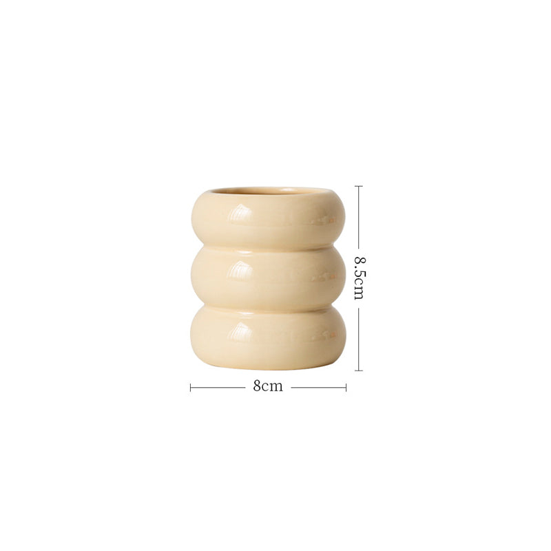 nordic ceramic candlestick holder, view 10 - MRSLM