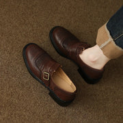 women's leather retro oxfords, view 7 - MRSLM