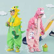 waterproof zipper rain suit for kids - MRSLM