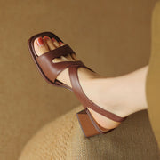 leather gladiator sandals, view 9 - MRSLM