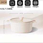 Non-stick stockpot with lid, view 3 - MRSLM