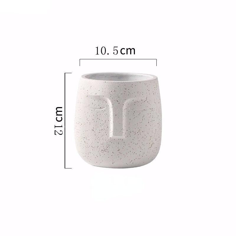 ceramic head vase, view 14 - MRSLM