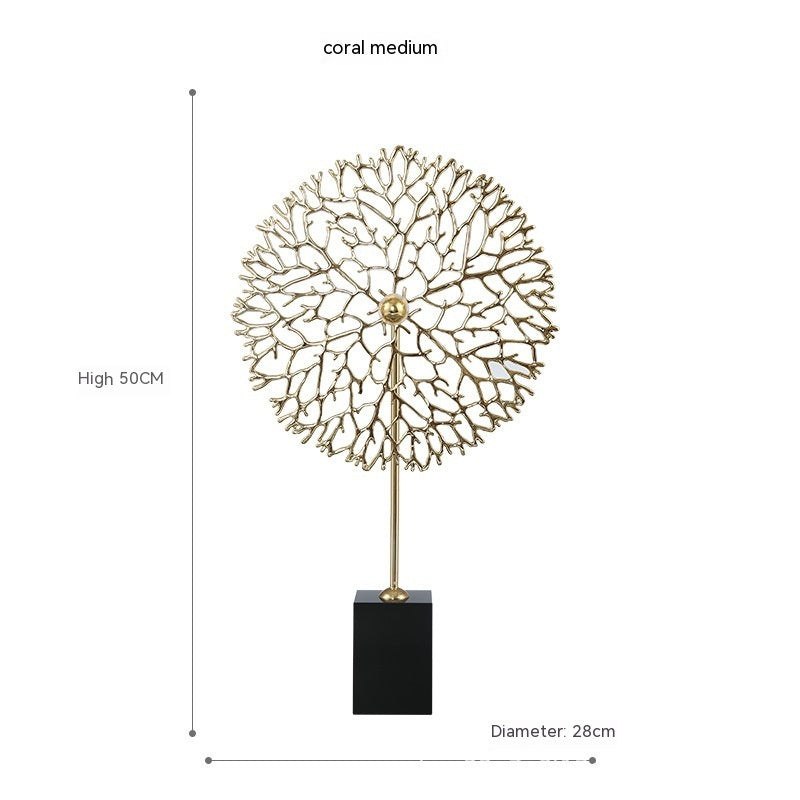 metal sea tree coral decoration, view 8 - MRSLM