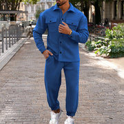 men's slim fit coat and pants set, view 2 - MRSLM