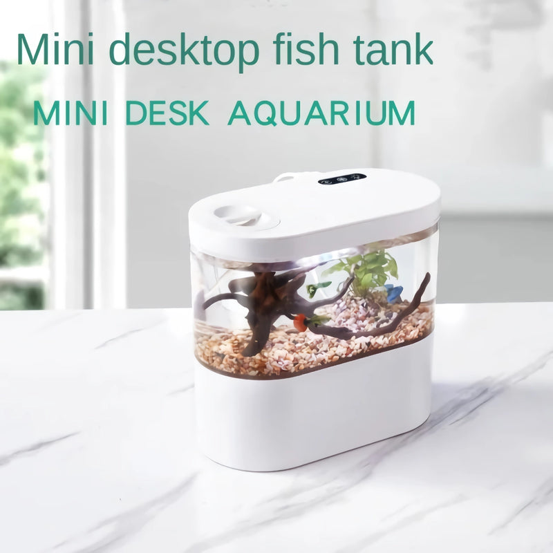 mini self-circulation goldfish tank, view 6 - MRSLM