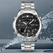 men's double display steel watch - MRSLM