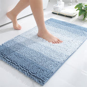 chenille striped bath mat, view 3 - MRSLM