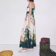 floral print pocket dress, view 4 - MRSLM