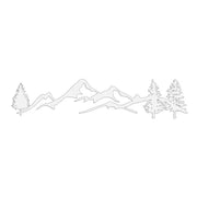 reflective mountain and tree landscape car decal, view 3 - MRSLM